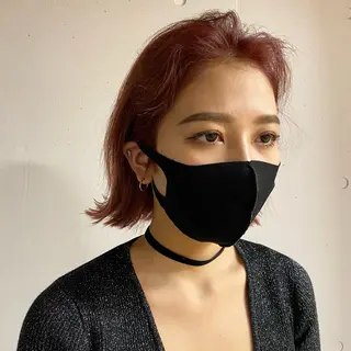 ショート Aust hair Stella新宿所属・Yuki☺︎パーマ レイヤーカットウルフのヘアスタイル