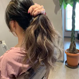 ミディアム カラー 山本 貴弘のヘアスタイル