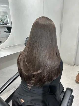 セミロング emi 韓国ワンホンヘアのヘアスタイル