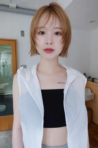 カラー ミディアム nelke/レイヤー 立川/ブリーチのヘアスタイル