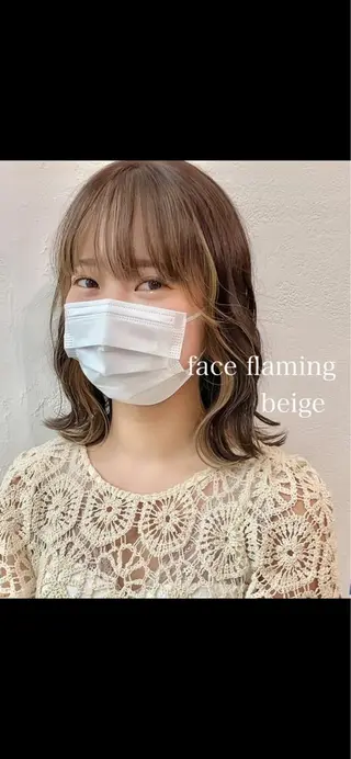 ミディアム カラー インナーカラー/レイ ヤーカット♡/マキシのヘアスタイル