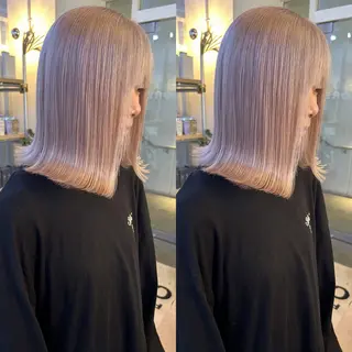 ミディアム カラー yori SAPPORO所属・yori/ハイトーン 代表すがわらのヘアスタイル