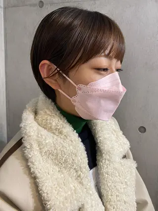 ショート パーマ、髪質改善 菊地美月のヘアスタイル