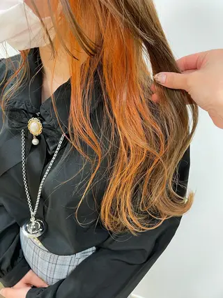 ロング カラー 暖色レイヤー 🥀REIRIのヘアスタイル