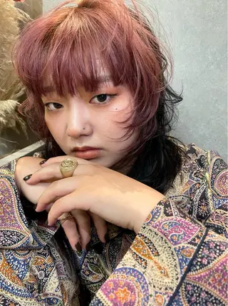 セミロング カラー Haru/THREE …by velvetのヘアスタイル