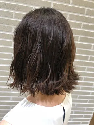 ミディアム カラー ヘアアレンジ 山北 咲子のヘアスタイル