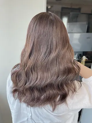 セミロング カラー 髪質改善カラー🦋 田村のヘアスタイル