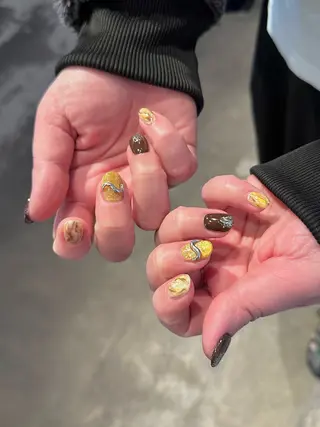 ネイル シモダ カスミ 🦀 @ksm_smdのネイルデザイン