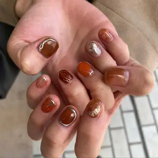 ネイル ゆびノさき茨木店 ニュアンス/アートのネイルデザイン