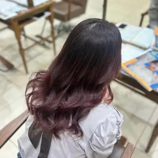 ロング 福川 優月のヘアスタイル