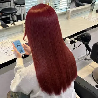 ミディアム 🍒透明感カラー🌨 🥕ハイトーンカラーのヘアスタイル