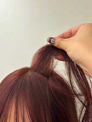セミロング カラー ガーリーネイル hiroka🩰🎀のネイルデザイン