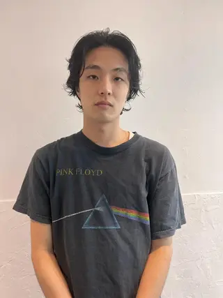 ミディアム パーマ メンズ メンズスタイリスト リュウジのヘアスタイル