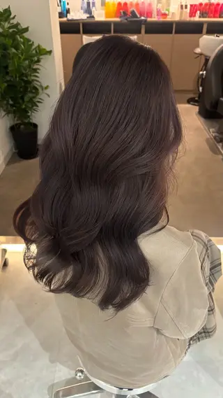 セミロング カラー 艶感×抜け感hair /ReLit 正源のヘアスタイル