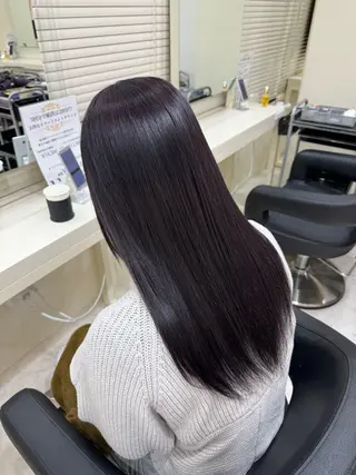 ロング カラー 🧡モテ髪＆透明感 🧡オレンジ🌻🧡のヘアスタイル