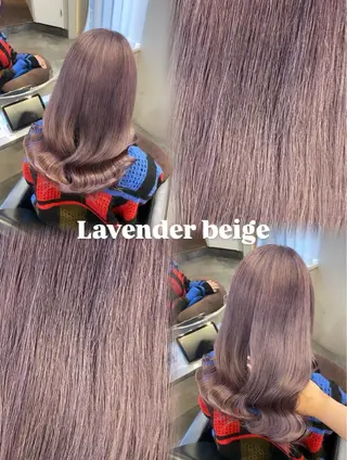 セミロング ななみ/博多/ ブリーチ/髪質改善のヘアスタイル