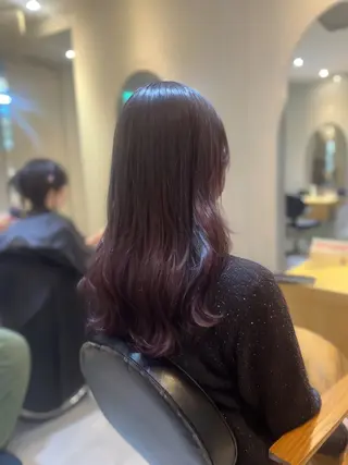 セミロング カラー ラフィスヘアードープ所属・👑髪質改善wカラー /ハイトーン/アユカのヘアスタイル