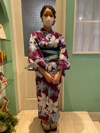 ヘアアレンジ ブリーチしない暖色 カラー🥀杉 優菜のヘアスタイル