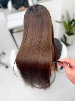 ロング cue所属・mayu/カラー /縮毛矯正/ブリーチのヘアスタイル
