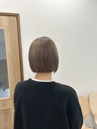 ショート カラー ボブ/ハイトーン 立川loose 下田のヘアスタイル