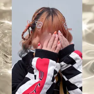 ミディアム ヘアアレンジ 河原 彩心【葛西/西葛西】のヘアスタイル