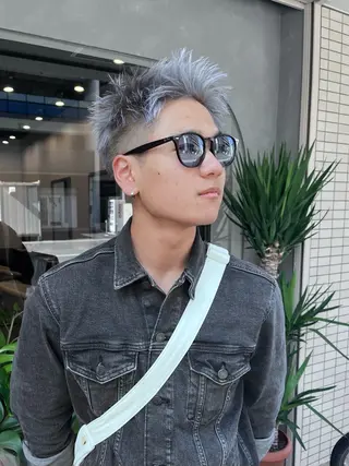 ショート カラー メンズ dogstar小林諒 レイヤー/パーマのヘアスタイル