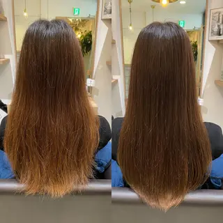 ロング カラー 宮澤  タケル ミディアムヘアのヘアスタイル