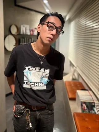 ショート メンズ 優 作のヘアスタイル