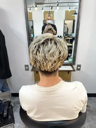 ショート メンズ メンズパーマ特化🏆 宮崎健人✨️のヘアスタイル