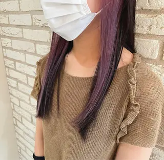 ロング 切りっぱなしボブ 👩🏼ミニボブのヘアスタイル