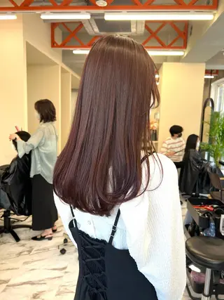 ロング カラー ヘアアレンジ レイヤー/透明感 🍃鈴木裕介のヘアスタイル