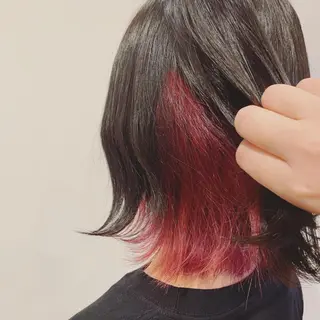 ミディアム カラー 多田 彩香のヘアスタイル