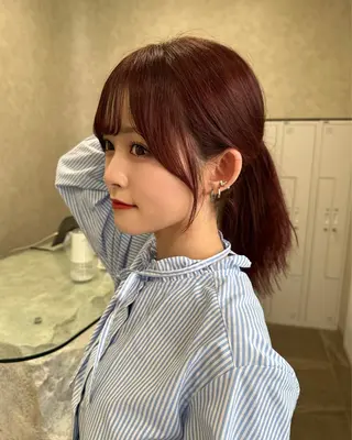 ロング SALOWIN原宿AROA店所属・顔まわり神カット✂︎ 齋藤雄大【表参道】のヘアスタイル