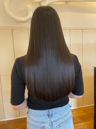 ロング カラー ふかや まりかのヘアスタイル