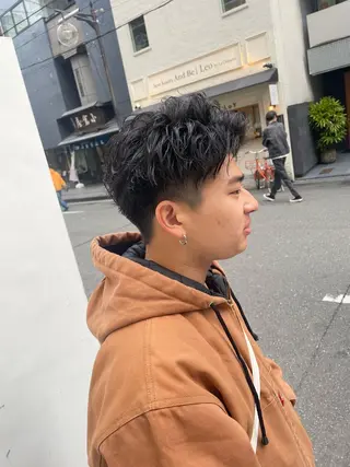 メンズ フリーランスシェアサロンルレイル所属・心斎橋/メンズ /ルレイル/地形真希のヘアスタイル