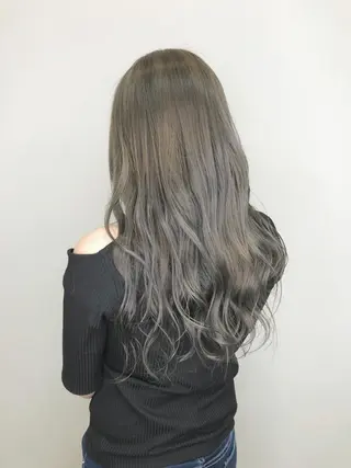 ロング レイヤー×縮毛矯正 深見 拓のヘアスタイル