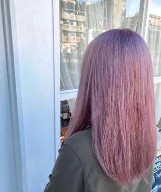 セミロング ブリーチカラー AYANEのヘアスタイル