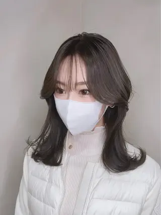 ロング カラー 泉 堅也のヘアスタイル