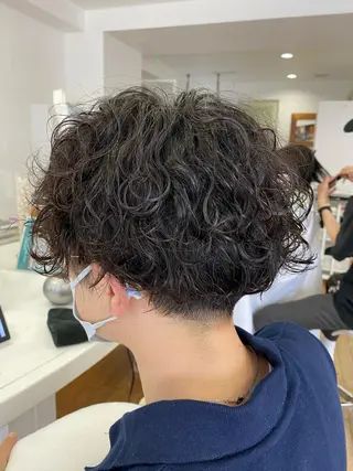ショート パーマ メンズ 💫お呼ばれヘア💫 髪質改善✨トモエ市川のヘアスタイル