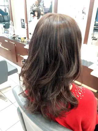 セミロング ロング カラー ヘアアレンジ MODE K's松原 YUMIのヘアスタイル