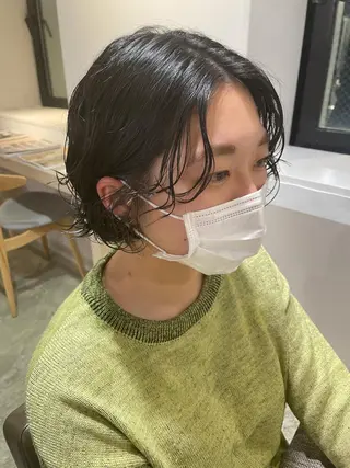 ショート パーマ 斉藤 瑞恵のヘアスタイル