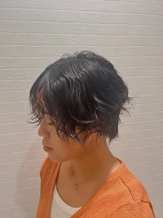 ショート パーマ 🫧透明感カラー🫧 mana🫧のヘアスタイル