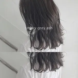 セミロング カラー CLUTCH天王寺 西藤遥河のヘアスタイル