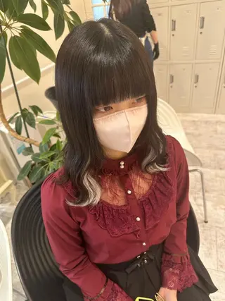 セミロング エクステ♡ヘアメ 内村麻衣のヘアスタイル