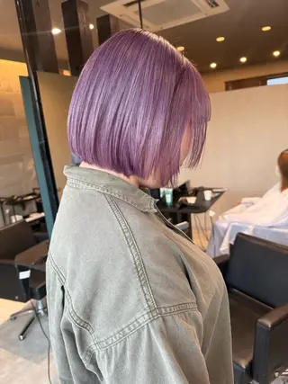 ショート カラー 透明感カラー/ボブ misaki °＊のヘアスタイル