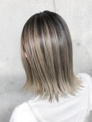 ミディアム カラー 北條 優輝のヘアスタイル