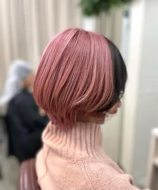 ショート カラー 韓国ヘア🤍髪質改善 🇰🇷AKANEのヘアスタイル