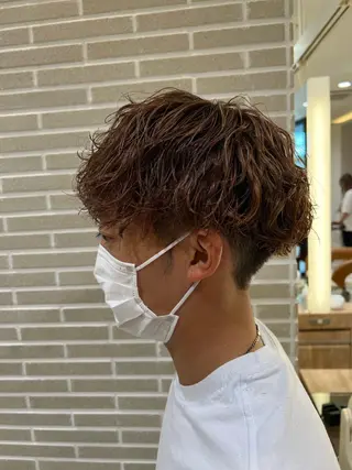 パーマ メンズ 赤本悠斗波巻きパーマ メンズパーマのヘアスタイル