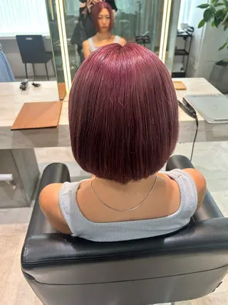 ショート カラー 艶カラー🌸アレンジ 🌹Sally🕊️のヘアスタイル