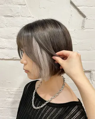 ショート 【ピンク/韓国ヘア/ ヘアセット】亜海のヘアスタイル